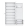 Hanah Home Soporte de Pasillo Blanco con Estanterías
